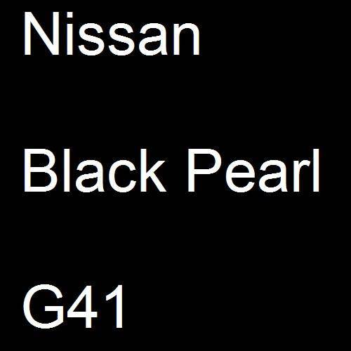 Nissan, Black Pearl, G41.